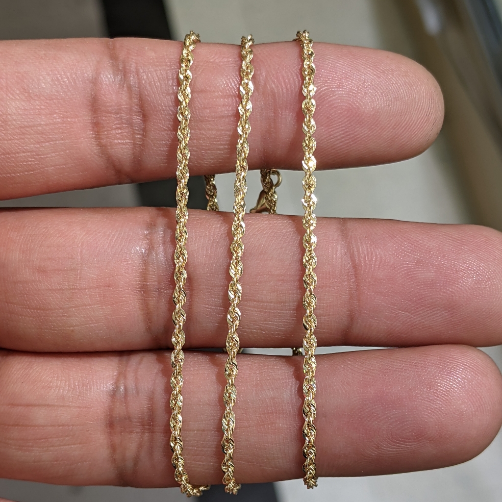 10kt Real Gold Rope Chain 239$